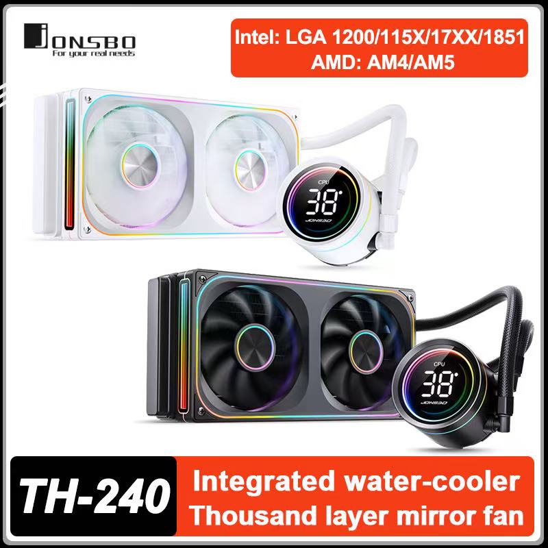 JONSBO TH-240 CPU 워터 쿨러 콜드 헤드  - Pc Gaming Liquid 리뷰 및 가격