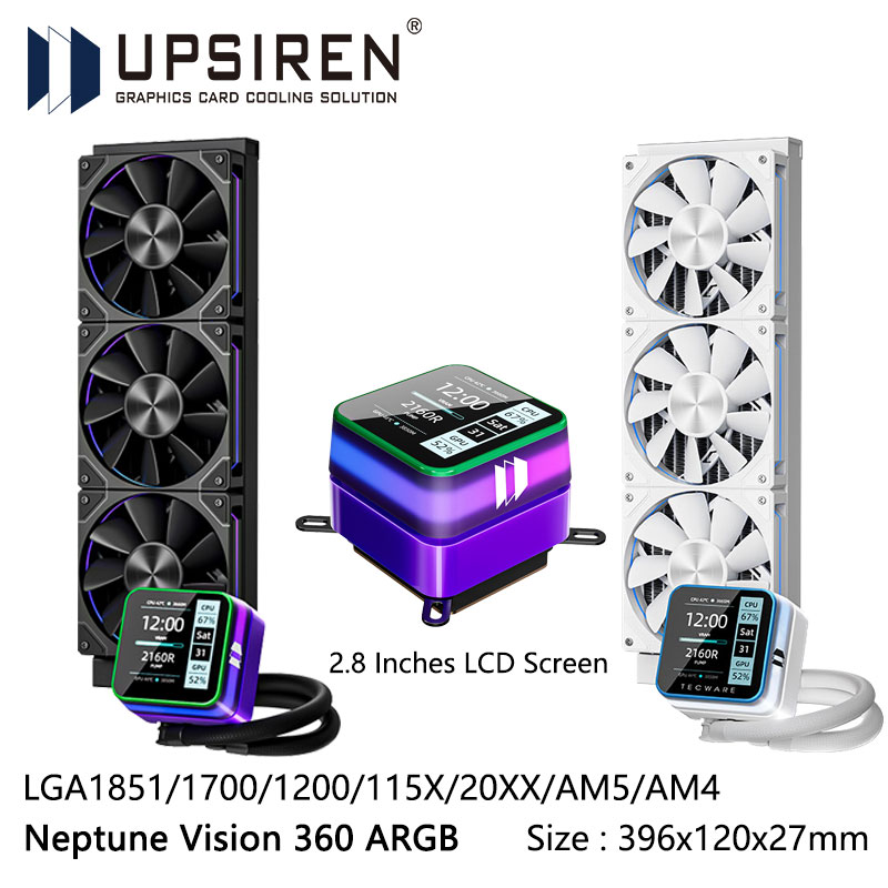 USIREN 넵튠 비전 360 ARGB 올인원 수냉 라 - Pc Gaming Liquid 리뷰 및 가격